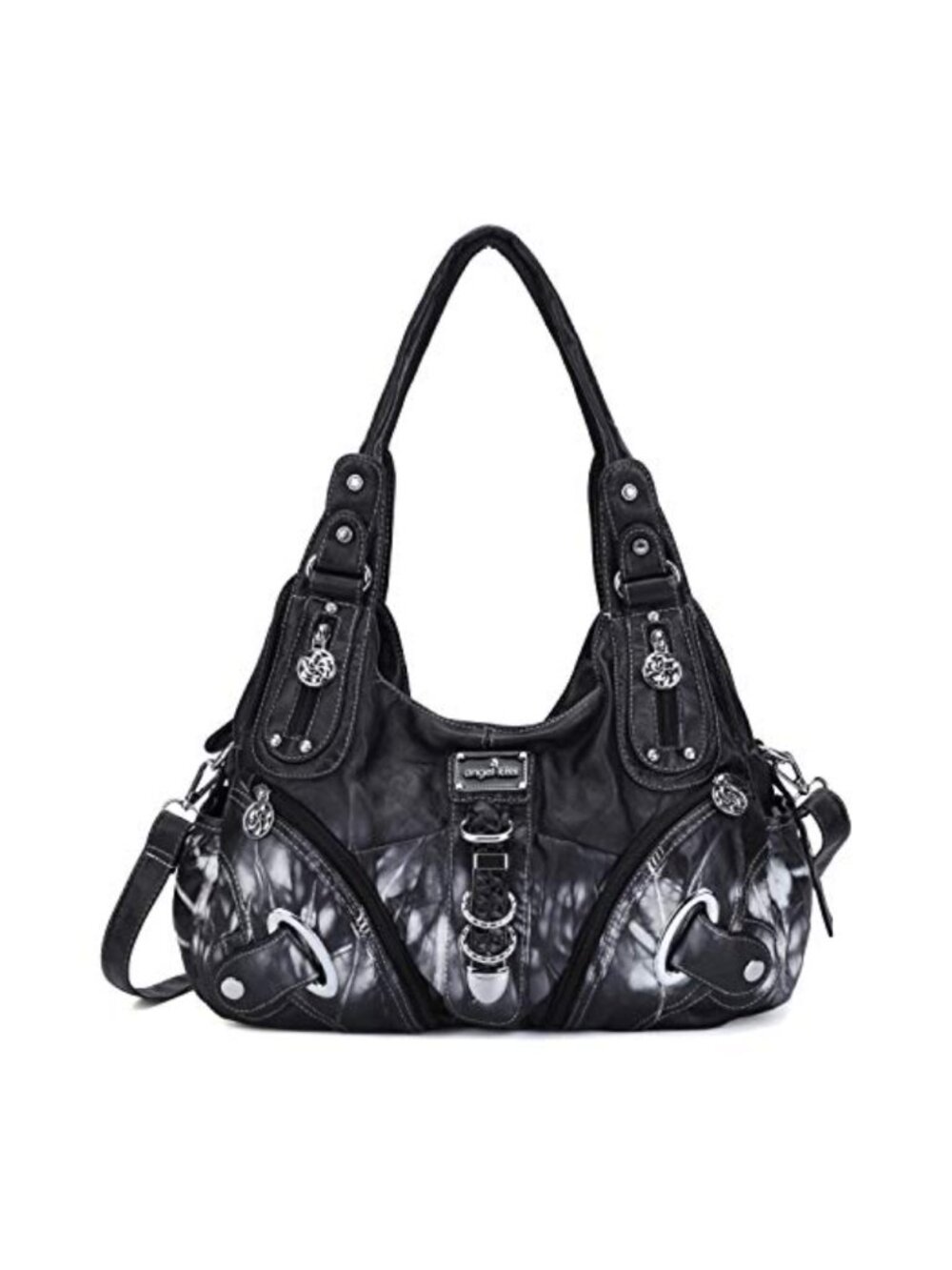PU Leather Hobo Shoulder Bag Top Handle Tote Crossbody Purse